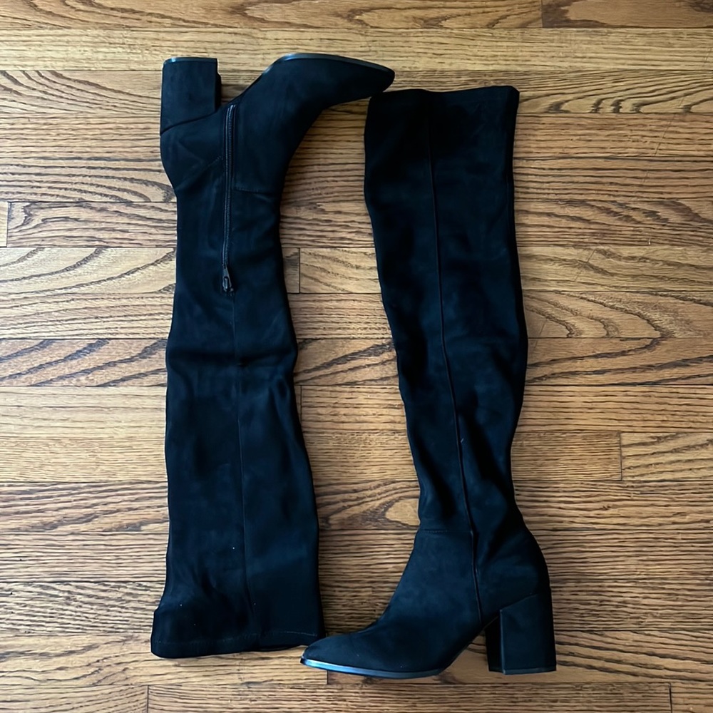 Steve Madden thigh high boots Jacey Black